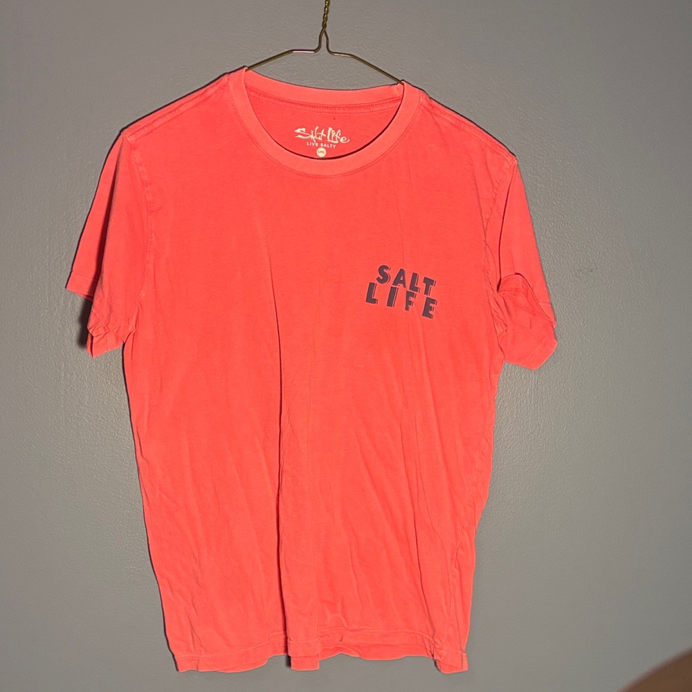 Salt Life Vibrant Coral Short Sleeve Tee unisex